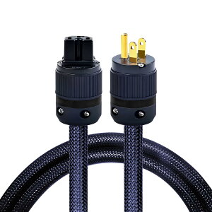 HiFi�d���P�[�u���A�ґg�X���[�u�A���v�d���R�[�h�A110V-240V 15A�A���V�[���h�Ƒw�z�C���AOD 17mm�AAudiophile�n�C�G���hAC�d���P�[�u�����C���[�A24K�S�[���h���b�LUS�v���O�t���A�u���b�N�B, MH-24