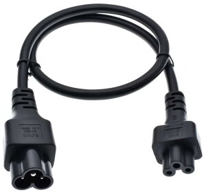 JLY 0.6M 3Pin AC�d���P�[�u�� c5to C6 2.5A-250V C6 - C5 �����P�[�u�� PDU UPS UL�K�i�F�� �����c �y�� ���d�ی� �ό� �ϖ��� �X�L���i�[�A�R�s�[�@�A�f�B�X�v���C�A�v���W�F�N�^�[�ȂǂɑΉ� 1�{