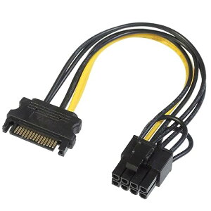 KAUMO SATA�d�� - PCIe (6+2�s��) �O���t�B�b�N�{�[�h �⏕�d�� �ϊ��P�[�u��