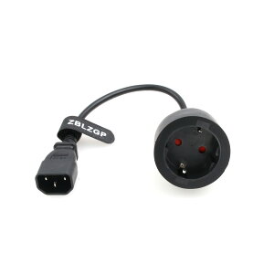 ZBLZGP UPS PDU̓dR[ĥ߂̃[bpSchukȍ̃\Pbg̃A_v^[P[uւIEC 320 C14̒j (C14 Y-CEE 7/7 )