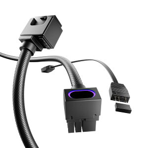 AsiaHorse Hydrus 8�s�� GPU�p�X���[�u�P�[�u�� GPU�pPC�d�� �����P�[�u�� [18 AWG�����\���R�A] 30CM 1�{��8�s�� ���� 600W��16 AWG PC�d�����j�b�g�ɑΉ���Hydrus-8PIN-��