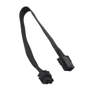 オーディオファン EPS8ピン電源延長ケーブル CPU 8ピン (4+4) 12V マザーボードATX 電源オス-メス 延長ケーブル ブラック 30cm