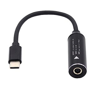 NFHK DCジャック4.5x3.0mm入力USB-C Type-C電源プラグ充電ケーブルノートパソコン電話PD9V用5V 20V