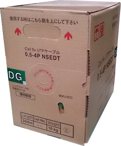 ���{�����@Cat5e�@LAN�P�[�u���i300m�����j�@NSEDT 0.5mm-4P�@��