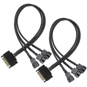 Kiligen 2 SATA  3 EFC 3 s / 4 s PMW 12V PC P[Xt@dA_v^P[uA3 s܂ 4 s (PWM RlN^)  15 s SATA Rs[^N[[pt@dP[u