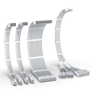EZDIY-FAB PCIe 5.0 12VHPWR dp PSUP[u X[uP[uA24s ATX/(4+4) s EPS/16 s (12+4) - 4X PCIE 8 sPCIEAdP[u GPU RTX4090/4080/4070Ti P[u16AWG - S
