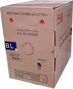 ���{�����@Cat5e�@LAN�P�[�u���i300m�����j�@NSEDT 0.5mm-4P�@��