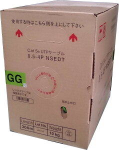 ���{�����@Cat5e�@LAN�P�[�u���i300m�����j�@NSEDT 0.5mm-4P�@�ᑐ