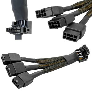 Xiatiaosann 16 AWG PCIE 5.0 12VHPWR 600W 3x8s16s(12+4s)ւ90xpdA_v^P[u OtBbNXJ[hRTX 4090 4080 3090TI 4070Ti (^CvB)p