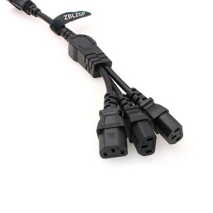 UPS PDU �T�[�o�[ Y �X�v���b�^�[�d���R�[�h IEC320 C14 �� 2 x C13 10 a 250 v �����P�[�u�� (3xC13, 30cm)