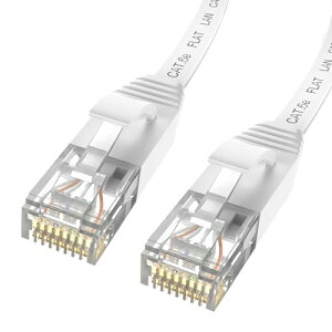 GSPOWER �t���b�gLAN�P�[�u�� CAT6e 5m �z���C�g RJ45�R�l�N�^ �����C�[�T�l�b�g 250MHz�Ή� �ő�1Gbps PlayStation �e���r ���[�^�[ Xbox �v�����^�[�Ή� �_�� �ϋv�݌v �h�A��OK �H�꒼�� �c���܂�h�~ �J