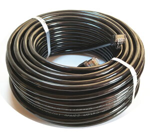 120M CAT6A 屋外 LANケーブル 屋外仕様 2重被覆 PoE対応 カテゴリー6A 屋外用 コネクタ付 インターネットケーブル 紫外線 難燃性 耐候性 高耐久 ケーブルクリップ付属 LAN配線 アウトドア 十字セパ