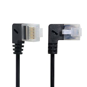 Cablecc Ultra SlimCat6�C�[�T�l�b�g�P�[�u��RJ45������E�ւ̊p�x�t��25cmUTP�l�b�g���[�N�P�[�u���p�b�`�R�[�h���b�v�g�b�v���[�^�[TVBOX�p��90�xCat6aLan