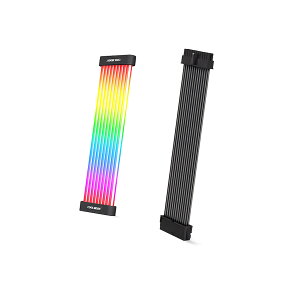 yX[{zCOOLMOON LED X[uP[u ARGB 5v 3pin P[u 30cm djbg Q[~OPC OtBbN{[h  F ubN (24pin)