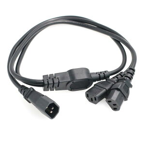 HangTon 2 x C13 10A 250V P[u 1m ւ UPS PDU Rs[^ PC ͂̃fBoC_[̃R[h IEC320 C14