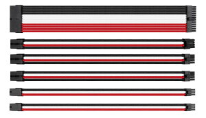 upHere �X���[�u�P�[�u�� �d������ 300mm �⏕�d�� ���W�����[�P�[�u�� �X���[�u�K�C�h24�_�t�� �P�[�u���Ǘ� PC/�z������ 6�{�Z�b�g�ySC305