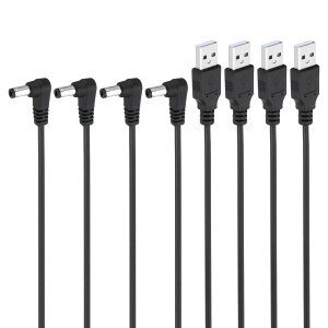 PATIKIL 3tB[g US B 2.0 A^CvDC 5.5x2.5mm 90xpoPbgWbNdP[u 2 C[A_v^[RlN^[[dR[h t@ Xs[J[ vp 