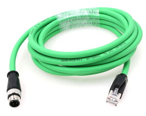 ZBLZGP M12 4|WV DR[hR[h RJ45V[hC[Tlbglbg[NR[h Cat5e hP[u (3M)
