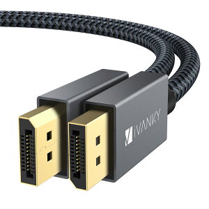 Displayport ケーブル,iVanky【DPケーブル 1.2/4K/1M】4K@60Hz/ 2K@165Hz/ 2K@144Hz, DP to DP,最大21.6Gbpsハイスピード,PC/ASUS/Dell/Acer ノートパソコン/テレビ対応 ディスプレイポート
