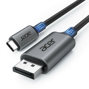 Acer USB C DisplayPort P[u Type-C fBXvC|[g ϊy4K@60Hz fózThunderbolt 4/3 Ή [PʐM] iC҂ ^CvC DP ϊA_v^ m[gp\RE^ubgEiPhone 16/15 Pro/