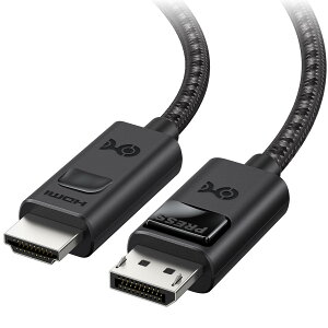 Cable Matters P 8K DisplayPort HDMIϊP[u - 1.8mA[4K@240Hz, 8K@60Hz] fBXvC|[g HDMIϊP[uADP1.4 - HDTV/j^[/vWFN^[ARTX 3080/3090 RX 6800/6900ȂǂɑΉAubN