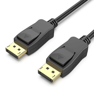 8 K DisplayPortケーブル1.4標準DP 1.4ディスプレイポートケーブル8K@60HZ/5K@60HZ/4K@144Hz/2K@240Hz32.4Gbps高速DPケーブルハイビジョン映画、高性能ゲーム、HDR、DisplayPort 1.3/1.2/1.1対応 1M