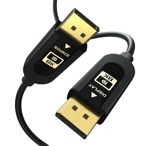 FIBBR�F��DisplayPort 2.1�P�[�u���ASuperSpeed DP2.1�P�[�u��40Gbps�r�f�IDisplayPort�P�[�u���A16K@30Hz�A10K@30Hz�A8K@60Hz�A4K@165Hz�AHDR�AHDCP2.2�AARC DP to DP�P�[�u�����T�|�[�g����A�Q�[�~���O���j�^�[�p��DP�P