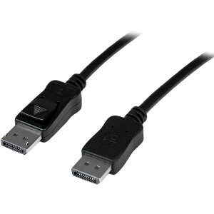 StarTech.com DisplayPort�P�[�u���^10m�^�A�N�e�B�u�^�C�v�^4K30Hz�^10.8Gbps�^�����h�~�@�\�t���^DP�I�X - DP�I�X�^�u���b�N�^�f�B�X�v���C�|�[�g�^���� ���j�^�[�P�[�u�� DISPL10MA