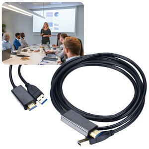 TOREJAX HDMI[qڑP[u USB3.0 Type-AKi ϊA_v^[ j^[o PC TV (1.8m)