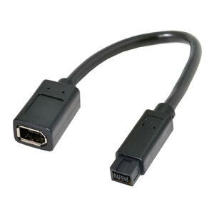 NFHK IEEE 1394 6�s�� ���X - 1394b 9�s�� �I�X Firewire 400 to 800 �P�[�u�� 20cm, NF-CA-012