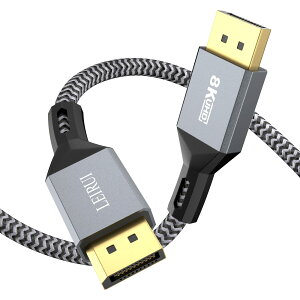 8K displayport 1.4 Ki fBXvC|[gP[u HDRΉ 8K@60HZ/4K@144Hz/2K@165Hz 𑜓x 32.4Gbps nCXs[h DP P[u iC҂ݕی PC ASUS/Dell/Acer m[gp\R/erΉ (2.0m)