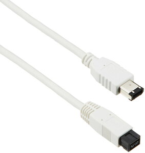 �y2009�N���f���z�G���R�� IEEE1394b FireWire800�P�[�u�� 9pin-6pin 2.0m �z���C�g IE-962WH