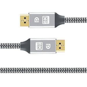 8K DisplayPort P[u 2M 1.4Ki240HzΉ fBXvC|[g P[u dpP[u HDRΉ 8K@60HZ/4K@144Hz/2K@240Hz 32.4Gbps nCXs[h DPP[u iC҂ PC er PS5 PS4 PS3 Ή (2M)