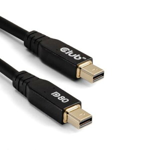 Club 3D Mini DisplayPort 2.1 to Mini DisplayPort 2.1 双方向 80Gbps 4K240Hz 8K60Hz 10K60Hz VESA DP80認証ケーブル 1m (CAC-1165)