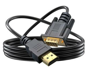 ܂܂p\RVbv x[VbN HDMI - VGA 1.8m P[u(tɔΉ)AP HDMI (\[X) - VGA (fBXvC) P[u (IX - IX) PC,j^[,vWFN^[, HDTV, Raspberry Pi, Roku