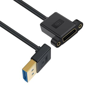 NFHK ケーブル 極細ダウンアングル DisplayPort 1.4 DP オス - メス延長ケーブル 8K 60hz 4K 144hz デスクトップ ノートパソコン モニター グラフィック カード用 30cm
