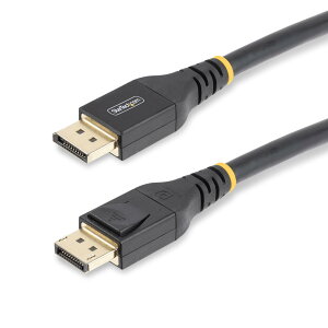 StarTech.com DisplayPort 1.4P[u^ANeBu^15m^8K60Hz 4K120Hz^VESAFؕi^HBR3 HDR10 MST DSC1.2 HDCP 2.2^h~@\t^IX-IX^DP8K^fBXvC|[g^j^[P[u DP14A-15M-DP-CABL