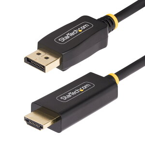 StarTech.com DisplayPort 1.4 - HDMI 2.0b変換ケーブル/1m/4K60Hz/アクティブ/HDR HBR3 ビデオコンバーター 3F-DP-HDMI-4K60-HDR