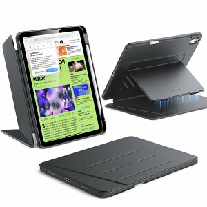 ESR iPad Air 11C` P[X M3 (2025) / M2 (2024) iPad Air 5/4 pJo[ (2022/2020) yVz_[t cX^h }`AOP[X ݌v FlipV[Y ubN