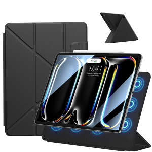 SANDUODD iPad Pro 11C` P[X M4 (2024E5)p ̓}Olbgz ucu px\ Op`X^h Pencilz_[t ɔ y I[gX[v/EFCNΉ (ubN)