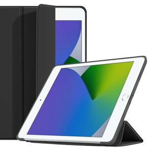 iPad Mini 5 / 4 / 3 / 2 �p �P�[�X �O�܂�X�^���h �ϏՌ��J�o�[ �I�[�g�E�F�C�N�A�b�v/�X���[�v�@�\ (�u���b�N) SMPURF �J�o�[ STC79Z