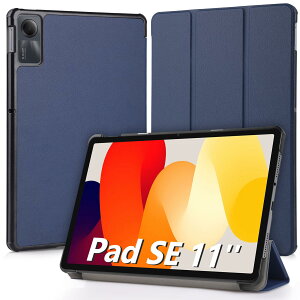 Hianjoo Xiaomi Redmi Pad SE �Ή� �P�[�X 11�C���` �^�u���b�g�P�[�X Redmi Pad SE 11�C���` �Ή� �J�o�[ �X�^���h�@�\�t�� �I�[�g�X���[�v�@�\ PU���U�[ �S�ʕی�P�[�X �y�� ���^ �C�菝�h�~ - �_�[�N�u