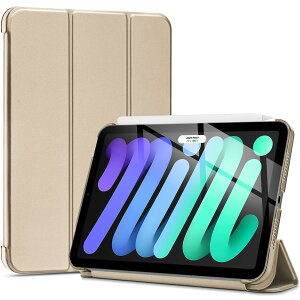 ProCase iPad Mini A17 Pro 7 2024 Mini6 P[X 2021 8.3C`AX O܂X^h n[hobNJo[AKp@FiPad Mini A17 Pro 7 2024AMini 6 2021 -X^[Cg