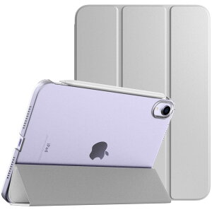 iPad Mini A17 Pro ケース iPad mini7 ケース iPad Mini6 ケース TiMOVO iPad mini 第7/6世代 カバー 8.3インチ 2024/2021 背面半透明 PC製 PUレザー 三つ折り スタンド PencilPro/第2世代ワイヤレス充電に対応 マグネ