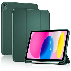 ProCase iPad 11����/10���� �P�[�X iPad�iA16�j11�C���` 2025/10.9�C���` 2022�ʗp A2696 A2757 A2777 �y�����[ �J�����ی� �e��TPU�o�b�N �y�� �O�܂� �X�^���h �X�}�[�g�J�o�[�i�~�b�h�i�C�g�O���[���j
