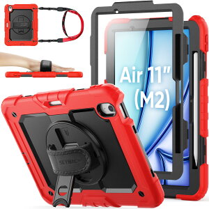 SEYMAC stock 2025N/2024N 11C`iPad Air(M3/M2)ϏՌP[X یtBt y[ 360°]X^h nhXgbv V_[Xgbv SʕیJo[ iPad Air 11 2025/2024p^ib