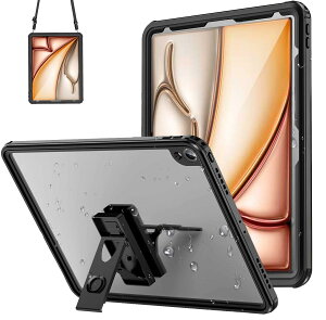 iPad Air 13C` (M3/ M2) ShP[X (2025/2024)AiPad Pro 12.9C` 3 hP[Xi2018jyʌ^ IP68Ki ϏՌ Face IDF؉\ gуP[XX^h@\t 炩 Xgbvt