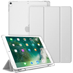 Fintie iPad Air 2019 �P�[�X iPad Air3 / Pro 2017 10.5�C���` �o�b�N�J�o�[ Apple Pencil ���[�\ �O�܃X�^���h �X���[�v�@�\ �y�� ���^ ������ �����h�~ PU���U�[(���f���ԍ�A2152�AA2123�AA2153�AA1701�AA170