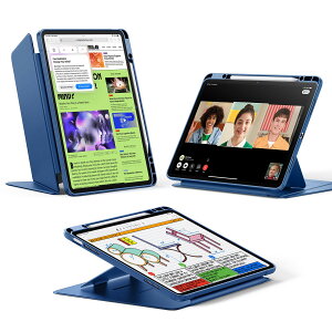 ESR iPad Air 13C` P[X (M3/M2A2025/2024) y[ ϏՌ cX^h EFCN/X[v Pencil Pro/USB-CΉ }`AOP[X FlipV[Y lCr[u[