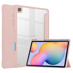 Galaxy Tab S6 Lite 10.4C` P[X wʓ NA S Pen [ [dΉ I[gX[v 3܂X^h Android ^ubg MNV[ Tab S6 Lite Jo[  ϏՌ y (Tab S6 Lite, sN)
